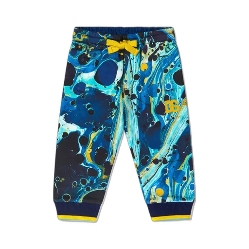 Dolce & Gabbana Kids Abstract-Print Drawstring Track Pants