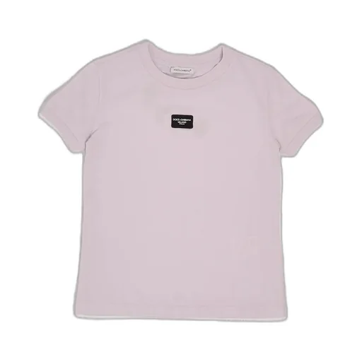 Dolce & Gabbana Kids Logo Patch Crewneck T-Shirt