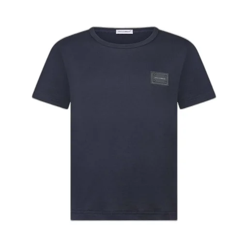 Dolce & Gabbana Kids Logo Patch Jersey T-Shirt
