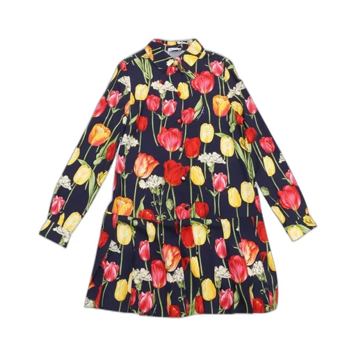Dolce & Gabbana Kids Tulip Printed Viyella Dress