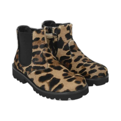 Dolce & Gabbana Kids Leopard-Printed Beatle Boots