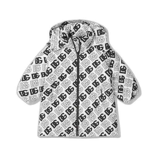 Dolce & Gabbana Kids Logo Printed Hooded Jacket