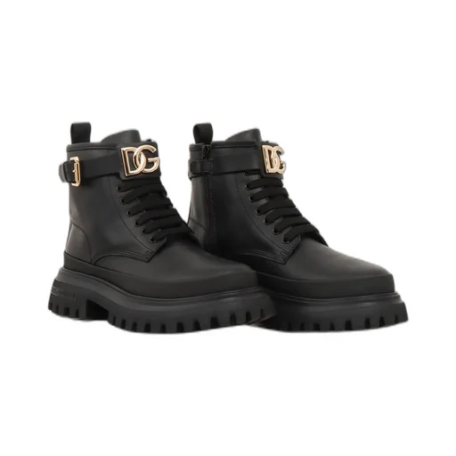 Dolce & Gabbana Kids Dg Logo Ankle Boots