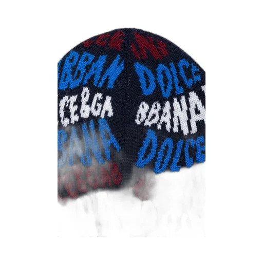 Dolce & Gabbana Kids Logo Intarsia Knitted Beanie