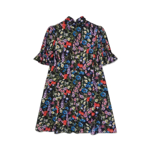 Dolce & Gabbana Kids Floral-Printed Flared Mini Dress