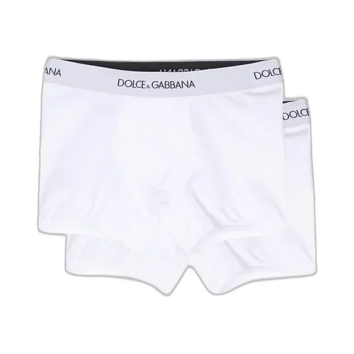Dolce & Gabbana Kids Logo Waistband Pack Of Two Boxers