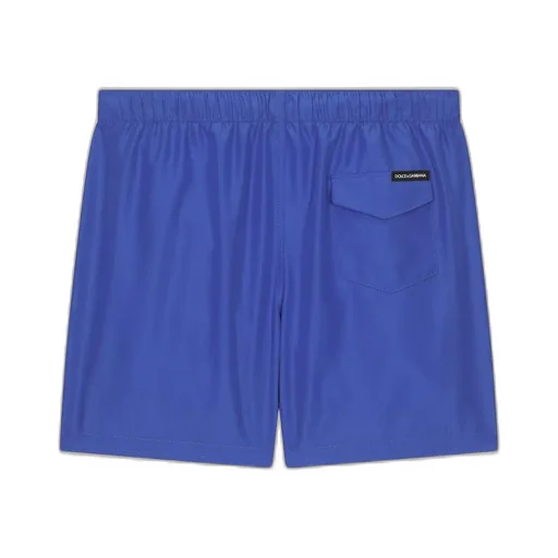 Dolce & Gabbana Kids Logo Printed Drawstring Swim Shorts