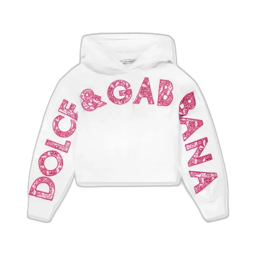 Dolce & Gabbana Kids Logo Patch Long Sleeved Hoodie