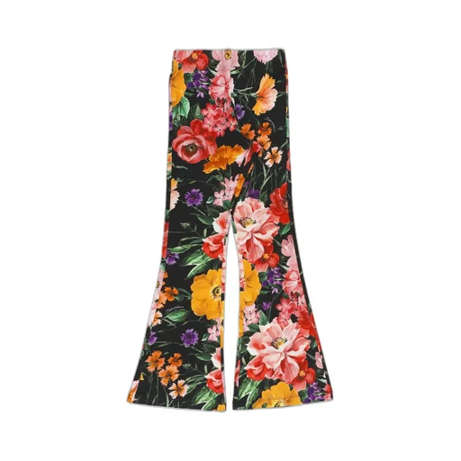 Dolce & Gabbana Kids Rose Printed Jersey Pants