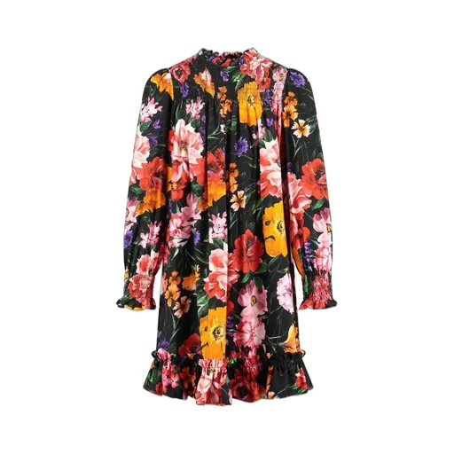 Dolce & Gabbana Kids Viyella Floral Printed Dress