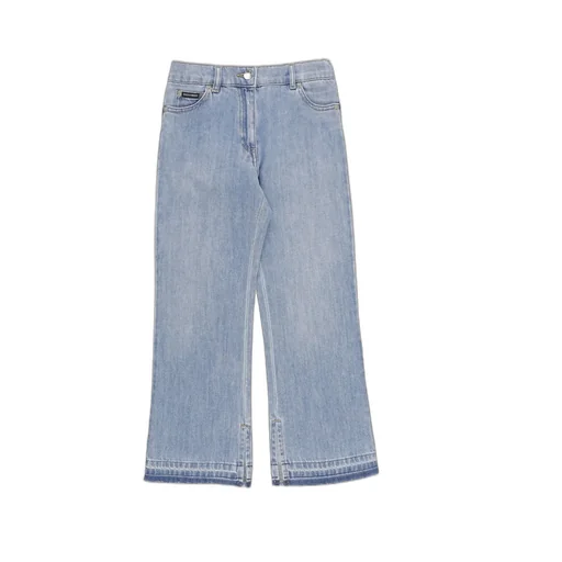 Dolce & Gabbana Kids Branded Tag Flared Jeans