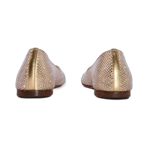 Dolce & Gabbana Kids Logo Plaque Embellished Flat Shoes