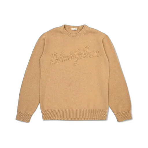 Dolce & Gabbana Kids Logo Embroidered Crewneck Pullover