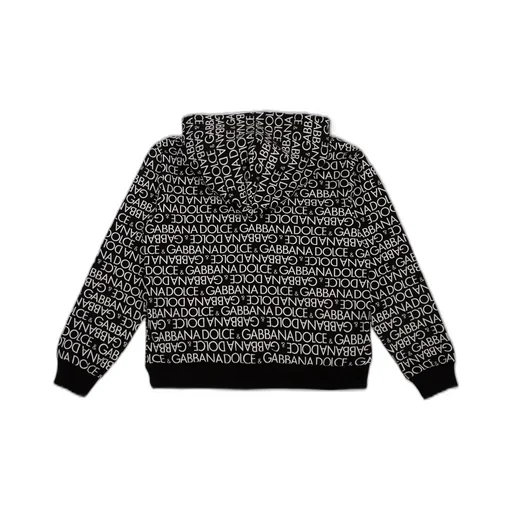Dolce & Gabbana Kids Allover Logo-Printed Zip-Up Hoodie