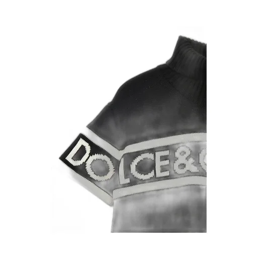 Dolce & Gabbana Kids Logo Intarsia-Knit High-Neck Jumper