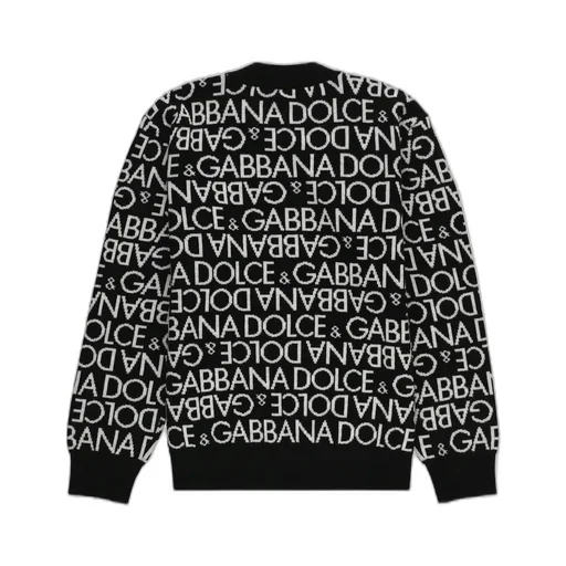 Dolce & Gabbana Kids Logo Jacquard Crewneck Jumper