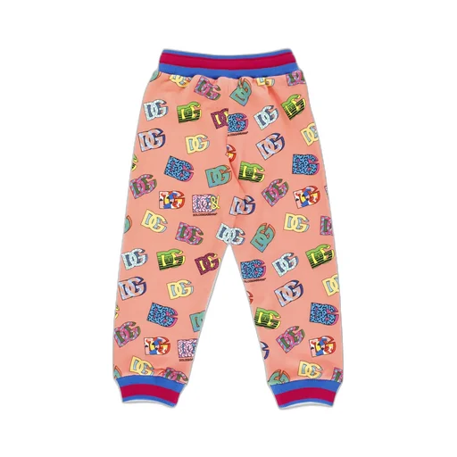 Dolce & Gabbana Kids 80S All-Over Printed Tapered Trousers
