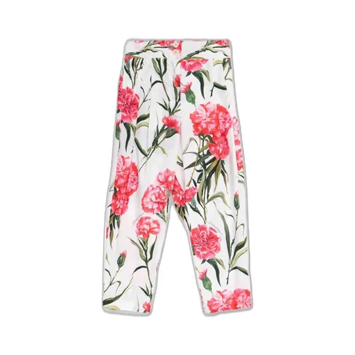 Dolce & Gabbana Kids Floral-Printed Pleated Trousers