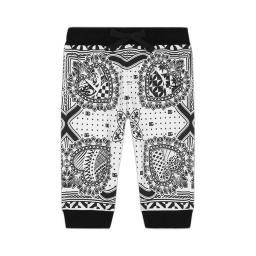 Dolce & Gabbana Kids Motif Printed Drawstring Pants