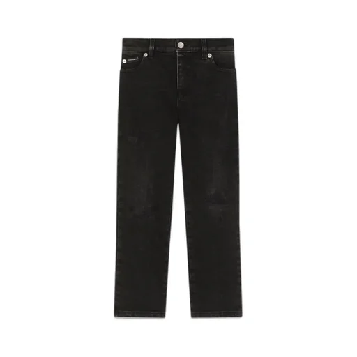 Dolce & Gabbana Kids Logo Printed Straight Leg Jeans