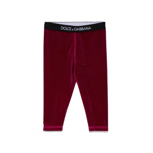 Dolce & Gabbana Kids Logo Waistband Leggings