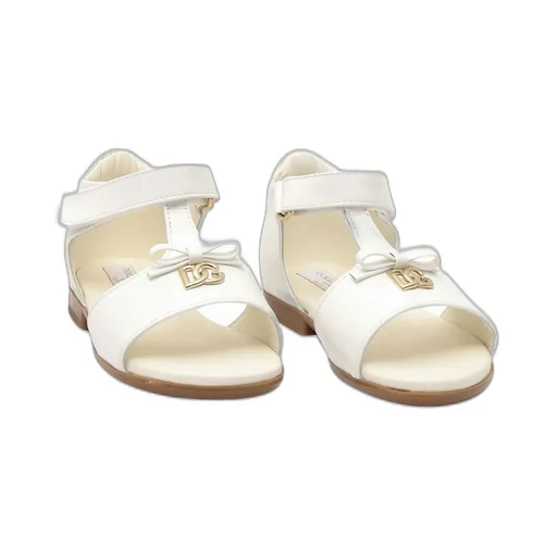 Dolce & Gabbana Kids Logo Plaque Open Toe Sandals