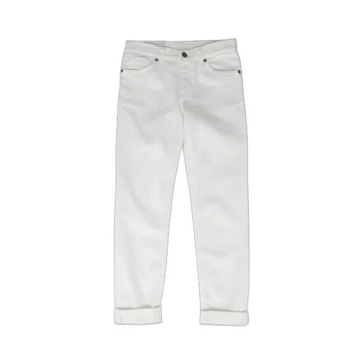 Dondup Kids Logo Patch Slim Fit Jeans
