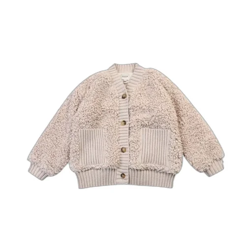 Donsje Textured Button-Up Knitted Sweater