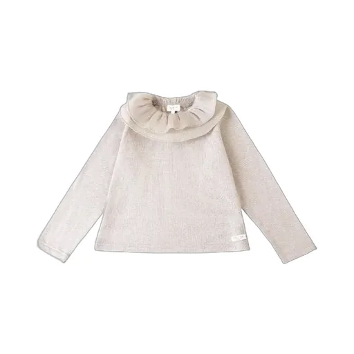 Donsje Ruffled Collar Knitted Sweater