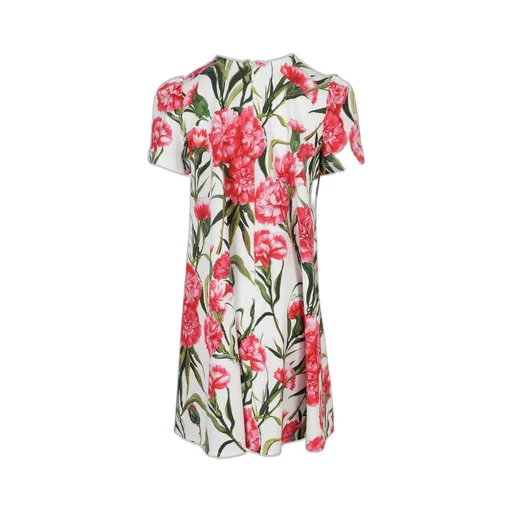 Dolce & Gabbana Kids Floral Printed Crewneck Dress