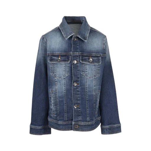Dolce & Gabbana Kids Buttoned Long-Sleeved Denim Jacket