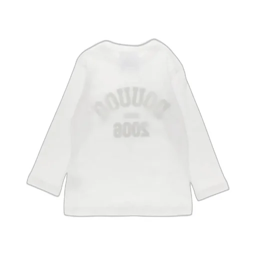 Douuod Kids Logo-Printed Long-Sleeved Crewneck T-Shirt