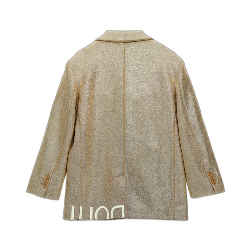 Douuod Kids Long Sleeved Metallic Effect Blazer