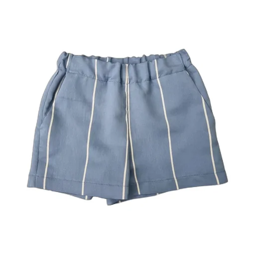 Douuod Kids Mid-Rise Striped Straight-Leg Shorts