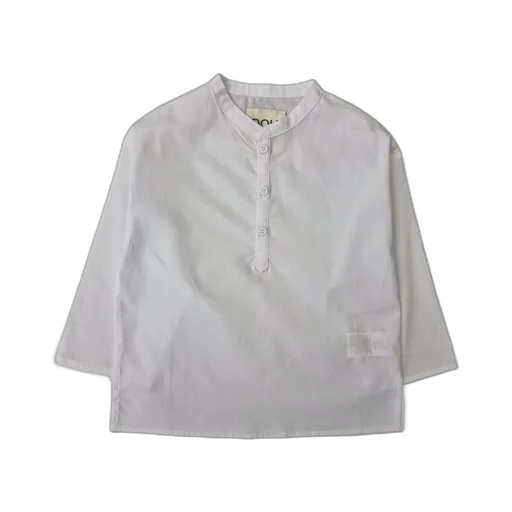 Douuod Kids Plain Tunic Long-Sleeved Shirt