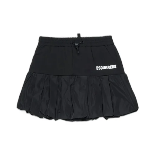 Dsquared2 Kids Logo-Printed Drawstring Skirt
