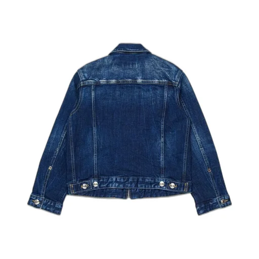 Dsquared2 Kids Zip-Up Distressed Denim Jacket