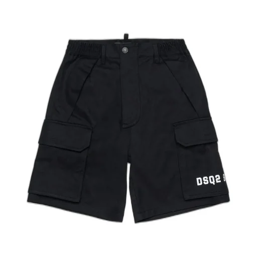 Dsquared2 Kids Logo Printed Cargo Shorts