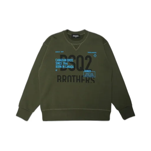 Dsquared2 Kids Logo Printed Crewneck Sweatshirt