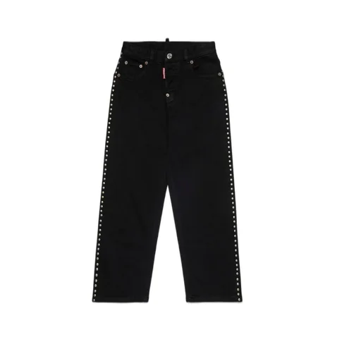 Dsquared2 Kids Studded Straight-Leg Jeans