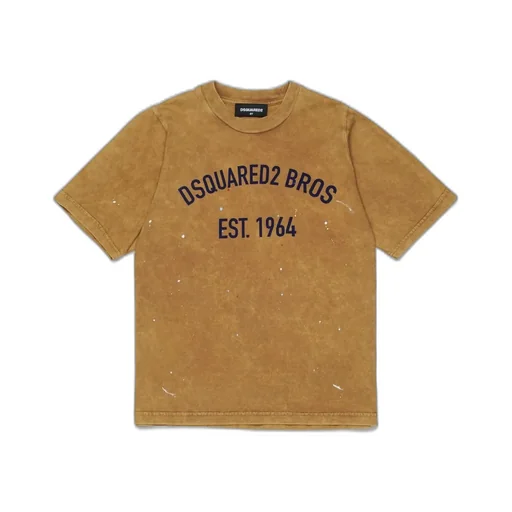 Dsquared2 Kids Logo Printed Crewneck T-Shirt