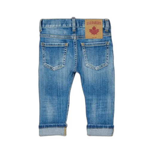 Dsquared2 Kids Logo Patch Distressed Jeans