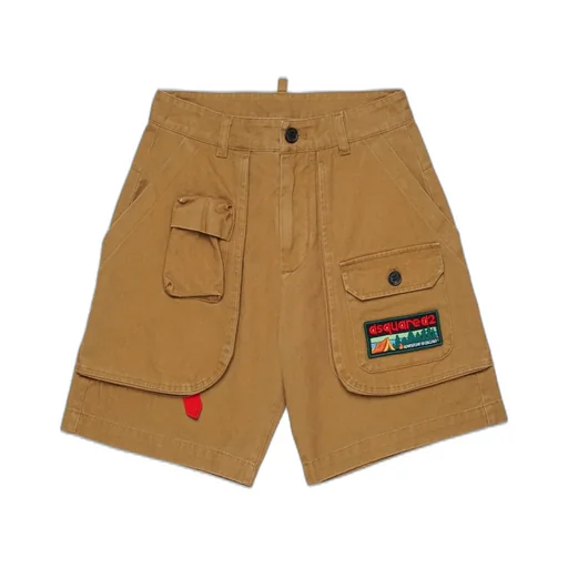 Dsquared2 Kids Logo Patch Cargo Shorts
