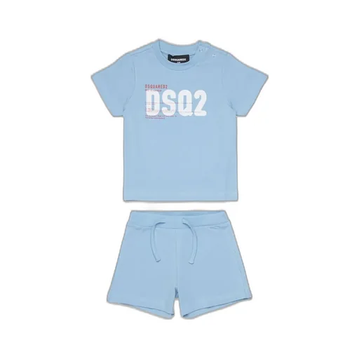 Dsquared2 Kids Logo Printed Overalls