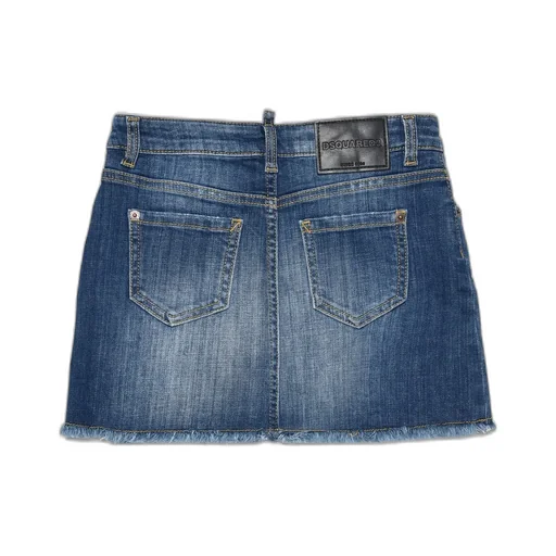 Dsquared2 Kids Distressed Denim Skirt