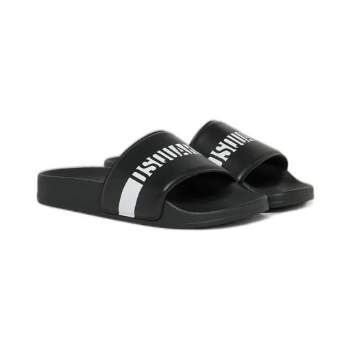 Dsquared2 Kids Logo Printed Slip-On Slides