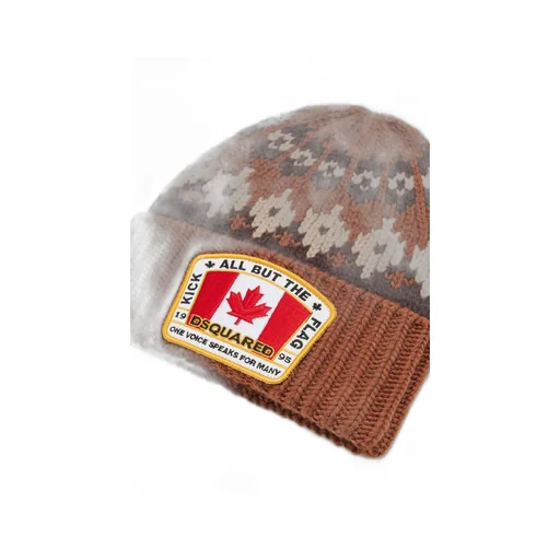 Dsquared2 Kids Norwegian-Patterned Knit Beanie