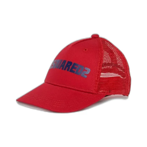 Dsquared2 Kids Logo Printed Mesh-Panelled Baseball Cap