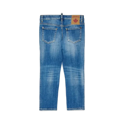 Dsquared2 Kids Distressed-Effect Logo Patch Jeans