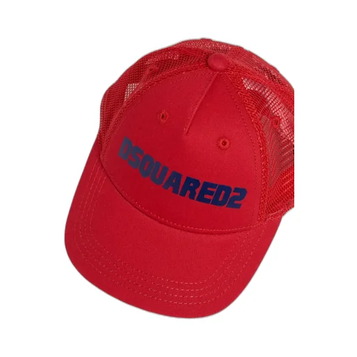 Dsquared2 Kids Logo Printed Mesh-Panelled Baseball Cap
